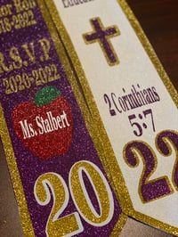 Image 5 of Go BIG or Go HOME Full Glitter Graduation Stole