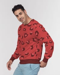 Image 3 of Pink Panther Men's All-Over Print Classic French Terry Crewneck Pullover