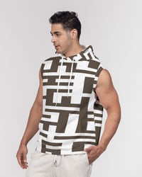 Image 4 of Gibber Pattern Men's All-Over Print Heavyweight Sleeveless Hoodie