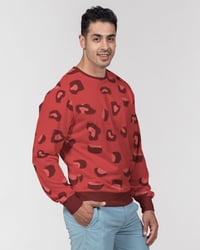 Image 4 of Pink Panther Men's All-Over Print Classic French Terry Crewneck Pullover