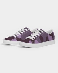 Image 1 of Purple Camo Men's Vegan-Leather Sneaker