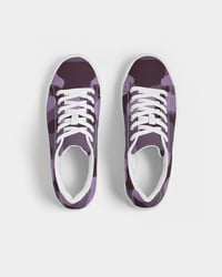 Image 4 of Purple Camo Men's Vegan-Leather Sneaker