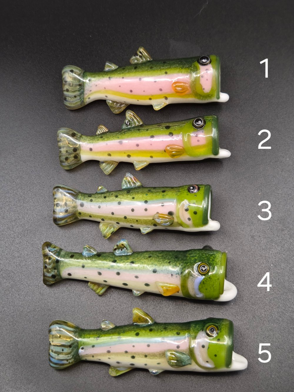 Image of FUNctional Trout Fish Whistle pendants
