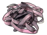 Image 1 of 1PC. DRAGON SCALES 42" hand dyed wrist wrap bracelet silk ribbon//Yoga wrist wrap bracelet ribbon