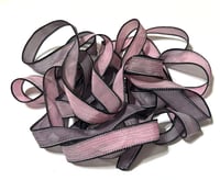 Image 3 of 1PC. DRAGON SCALES 42" hand dyed wrist wrap bracelet silk ribbon//Yoga wrist wrap bracelet ribbon