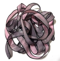 Image 4 of 1PC. DRAGON SCALES 42" hand dyed wrist wrap bracelet silk ribbon//Yoga wrist wrap bracelet ribbon