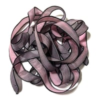 Image 5 of 1PC. DRAGON SCALES 42" hand dyed wrist wrap bracelet silk ribbon//Yoga wrist wrap bracelet ribbon