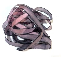 Image 7 of 1PC. DRAGON SCALES 42" hand dyed wrist wrap bracelet silk ribbon//Yoga wrist wrap bracelet ribbon