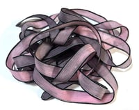 Image 9 of 1PC. DRAGON SCALES 42" hand dyed wrist wrap bracelet silk ribbon//Yoga wrist wrap bracelet ribbon