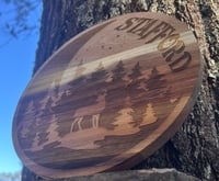 Image 1 of 9" Customized Acacia Wood Trivet