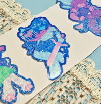 Image 3 of Deltarune Kris, Susie & Ralsei stickers