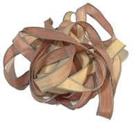 Image 4 of 1PC. SUNDIAL 42" hand dyed wrist wrap bracelet silk ribbon//Yoga wrist wrap bracelet ribbon