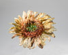 Wire Sculpture Sunflower Brooch: Copper & Silver Wearable Art Jewelry