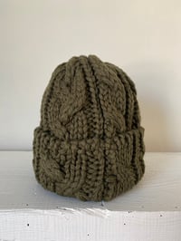 Image 2 of Beanie - Olive Cable £58.00