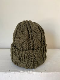Image 3 of Beanie - Olive Cable £58.00