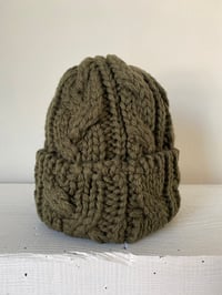 Image 1 of Beanie - Olive Cable £58.00