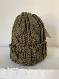 Image 4 of Beanie - Olive Cable £58.00