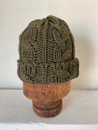 Image 5 of Beanie - Olive Cable £58.00