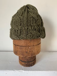 Image 6 of Beanie - Olive Cable £58.00