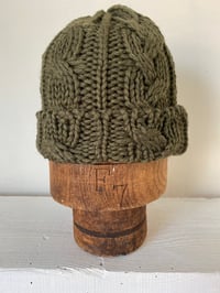 Image 12 of Beanie - Olive Cable £58.00