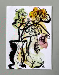 'Nasturtiums in a Vase'