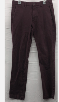 Image 1 of GAP For Good Mens Jeans Dark Solid Red Maroon Skinny Size 33/32 Casual Wear