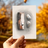 Image 2 of Birch and Stones 4x6 Mini Print