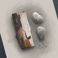 Image 3 of Birch and Stones 4x6 Mini Print