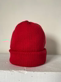 Image 1 of Merino BEANNIE - Red £58.00