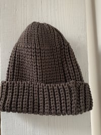 Image 9 of Merino Beanie - Moss Grey £55.00