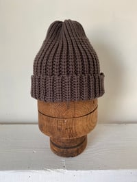 Image 3 of Merino Beanie - Moss Grey £55.00
