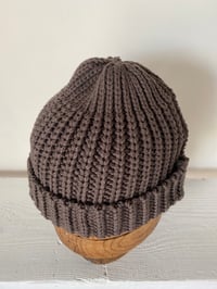 Image 7 of Merino Beanie - Moss Grey £55.00