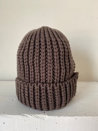 Image 1 of Merino Beanie - Moss Grey £55.00