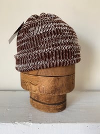 Image 4 of Merino Beanie - Mocha & Natural £65.00