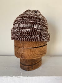 Image 5 of Merino Beanie - Mocha & Natural £65.00
