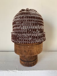 Image 6 of Merino Beanie - Mocha & Natural £65.00