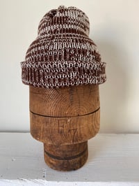 Image 9 of Merino Beanie - Mocha & Natural £65.00