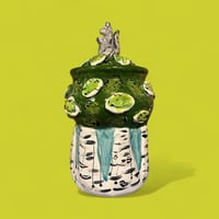 Image 1 of Birch Jar with Squirrel 