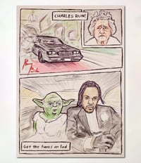 Kendrick and Yoda (original painting)