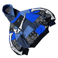 Image 2 of Blue bandana cut&paste ( M oversize )
