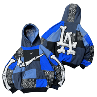 Image 1 of Blue bandana cut&paste ( M oversize )