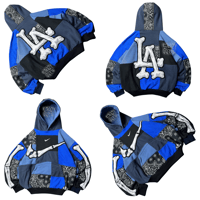 Image 3 of Blue bandana cut&paste ( M oversize )