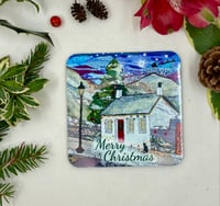 Image 1 of Merry Christmas White Twilight Coaster