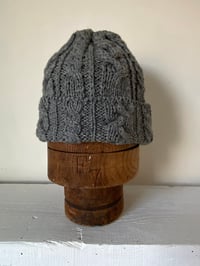Image 6 of Beanie - Grey Cable £58.00