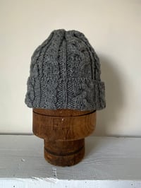 Image 7 of Beanie - Grey Cable £58.00