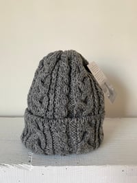 Image 2 of Beanie - Grey Cable £58.00