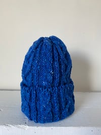Image 1 of  Beanie - Blue Cable £58.00