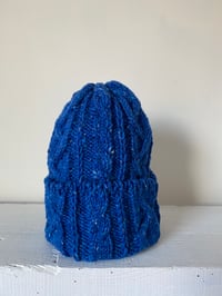 Image 2 of  Beanie - Blue Cable £58.00