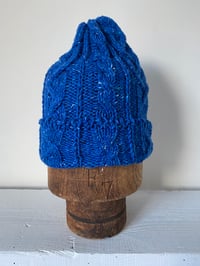 Image 4 of  Beanie - Blue Cable £58.00