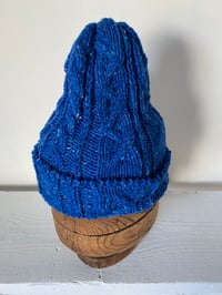 Image 11 of  Beanie - Blue Cable £58.00